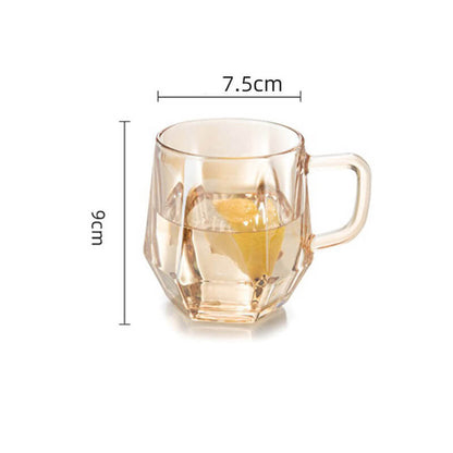 Vivolux | Amber hexagonales Glasbecher