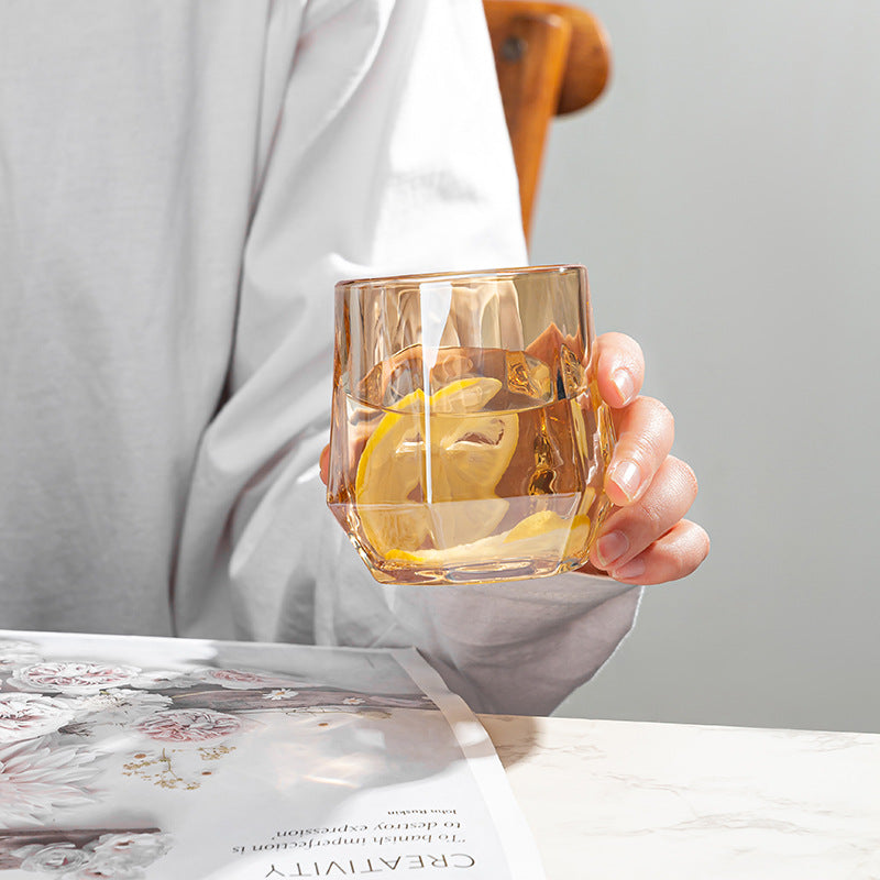 Vivolux | Amber hexagonales Glasbecher