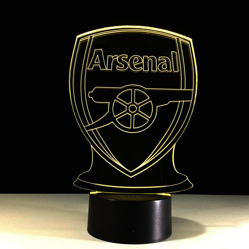 Vivolux | Fußball Arsenal 3D-Optische Illusionslampe