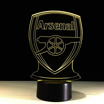 Vivolux | Fußball Arsenal 3D-Optische Illusionslampe