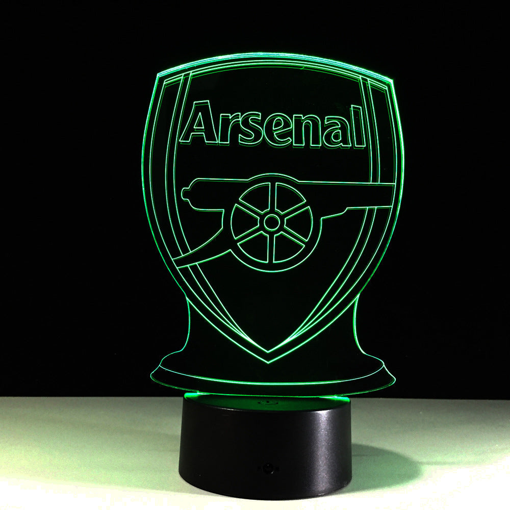 Vivolux | Fußball Arsenal 3D-Optische Illusionslampe