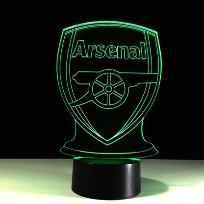 Vivolux | Fußball Arsenal 3D-Optische Illusionslampe