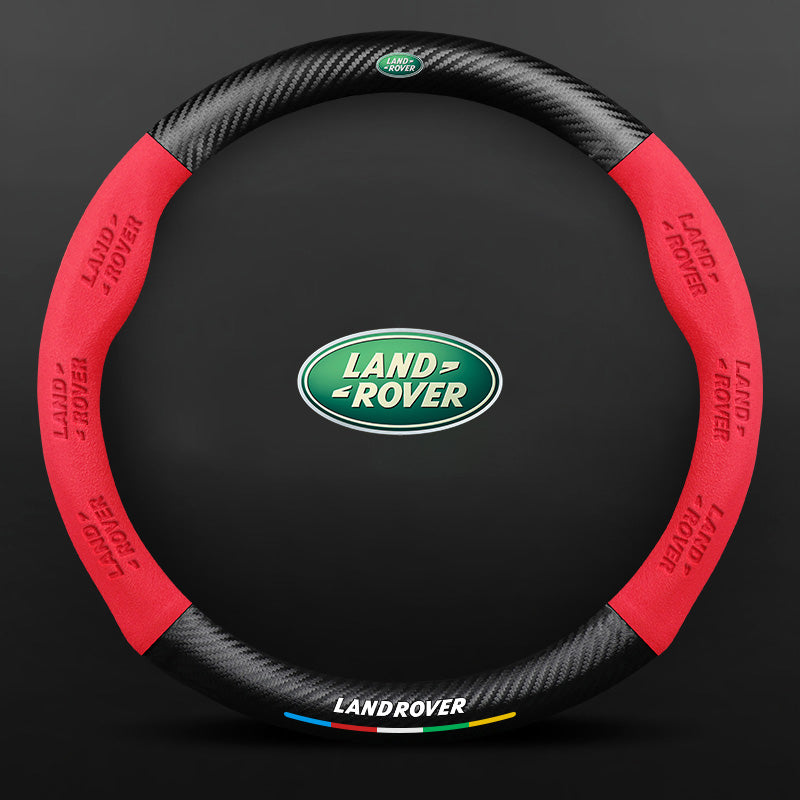 Anti-Rutsch 3D Prägung Kohlefaser Leder Auto Lenkradbezug Universelle Passform