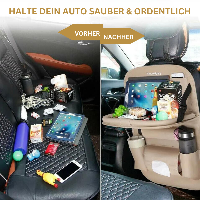 Vivolux | Sitzlehnen-Organizer mit klappbarem Tischtablett