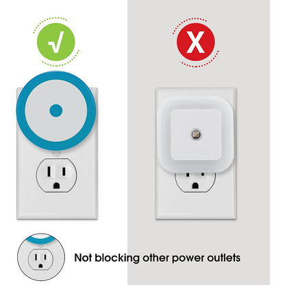 Nachtlichter Stecker in die Wand [4Pack], Nachtlicht mit Lichtsensoren, LED Nachtlicht für das Kinderzimmer, Baby Nachtlicht, Badezimmer Nachtlicht, Treppenlichter, Flurlicht