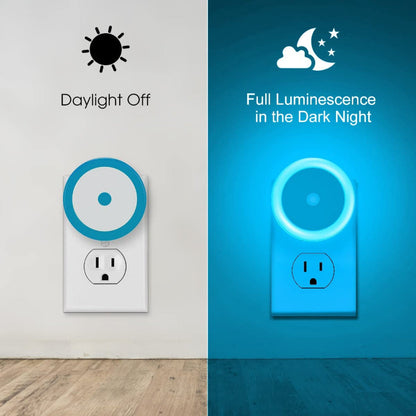 Nachtlichter Stecker in die Wand [4Pack], Nachtlicht mit Lichtsensoren, LED Nachtlicht für das Kinderzimmer, Baby Nachtlicht, Badezimmer Nachtlicht, Treppenlichter, Flurlicht