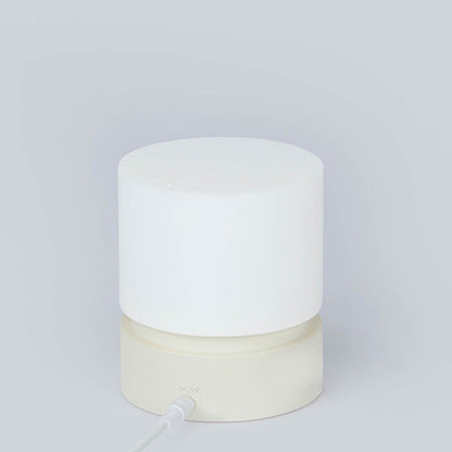 Vivolux | Zeitgenössische nordische Timer wiederaufladbare ABS HIPS Silikonzylinder LED Tischlampe Nachtlicht für Nachttisch