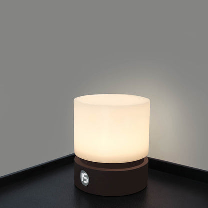 Vivolux | Zeitgenössische nordische Timer wiederaufladbare ABS HIPS Silikonzylinder LED Tischlampe Nachtlicht für Nachttisch
