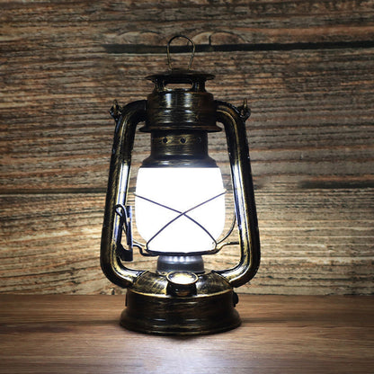 Vivolux | Traditionelle Vintage Runde Pferdelampe Eisen Acryl LED Tischlampe für das Wohnzimmer