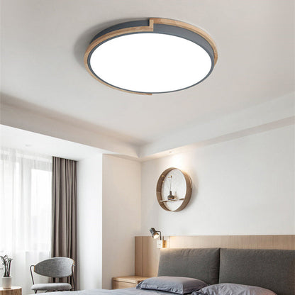 Vivolux | LumenCraft Nordic LED Deckenleuchte | Holzrahmen | Acrylschirm | Stimmungslicht | Für Schlafzimmer und Wohnzimmer