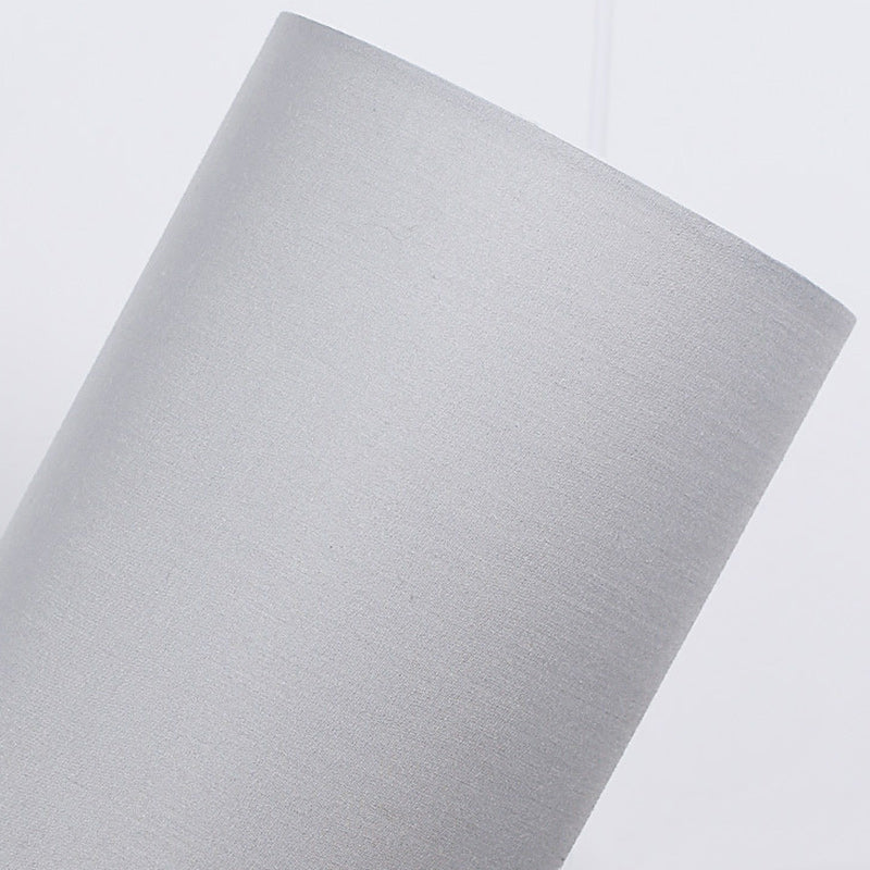 Vivolux | Traditionelle japanische Zylinder Holzstoff 1-Licht Tischlampe für das Wohnzimmer