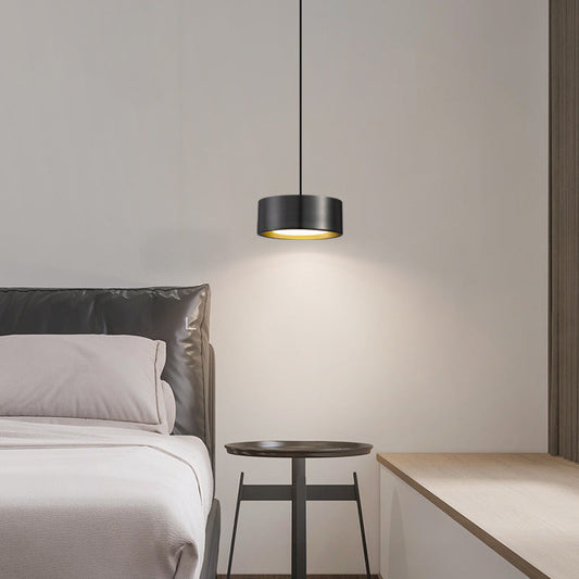 Vivolux | Minimalistische Runde Zylinder Eisen LED Pendelleuchte für Schlafzimmer