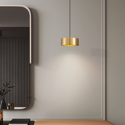 Vivolux | Minimalistische Runde Zylinder Eisen LED Pendelleuchte für Schlafzimmer