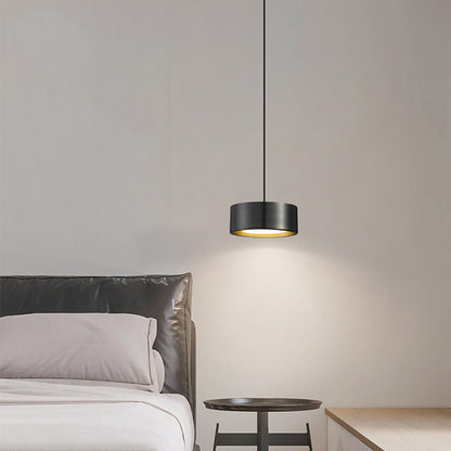 Vivolux | Minimalistische Runde Zylinder Eisen LED Pendelleuchte für Schlafzimmer