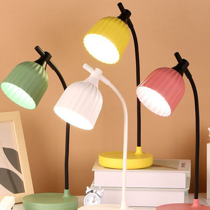 Vivolux | Moderne Minimalistische Runde Gefaltete ABS LED Tischlampe Für Wohnzimmer