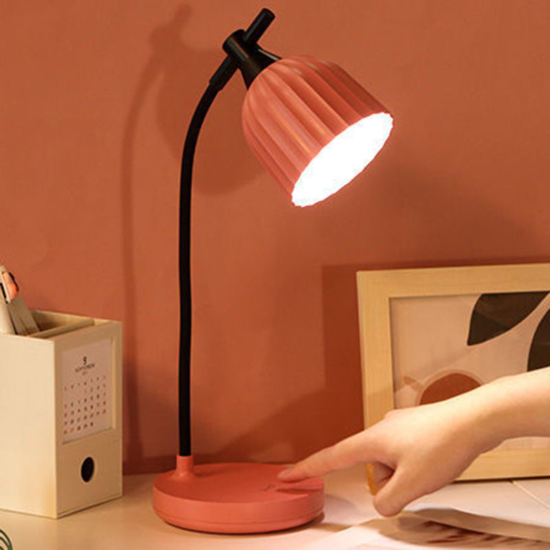 Vivolux | Moderne Minimalistische Runde Gefaltete ABS LED Tischlampe Für Wohnzimmer