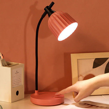 Vivolux | Moderne Minimalistische Runde Gefaltete ABS LED Tischlampe Für Wohnzimmer