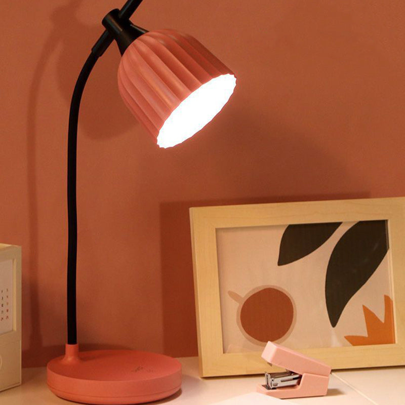 Vivolux | Moderne Minimalistische Runde Gefaltete ABS LED Tischlampe Für Wohnzimmer
