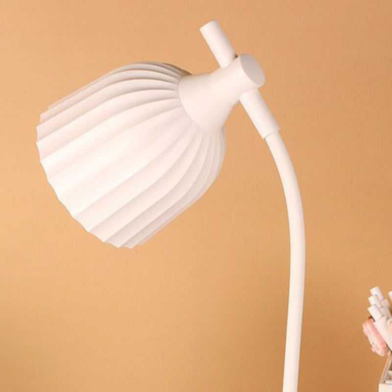 Vivolux | Moderne Minimalistische Runde Gefaltete ABS LED Tischlampe Für Wohnzimmer
