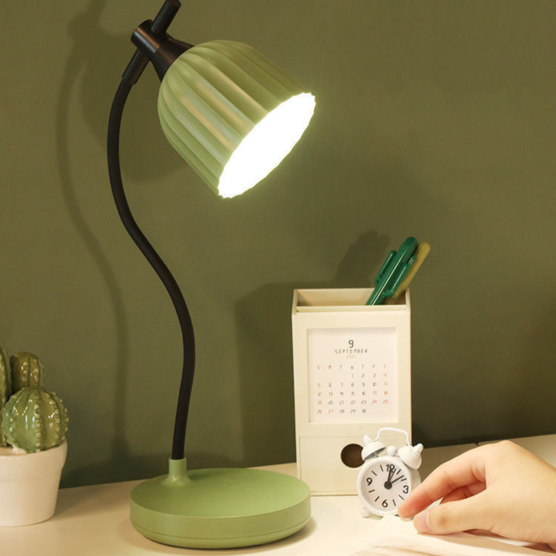 Vivolux | Moderne Minimalistische Runde Gefaltete ABS LED Tischlampe Für Wohnzimmer