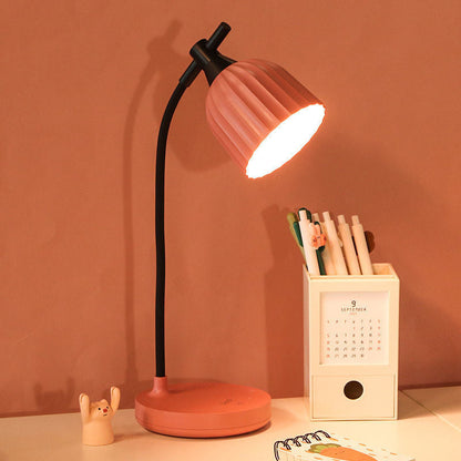 Vivolux | Moderne Minimalistische Runde Gefaltete ABS LED Tischlampe Für Wohnzimmer