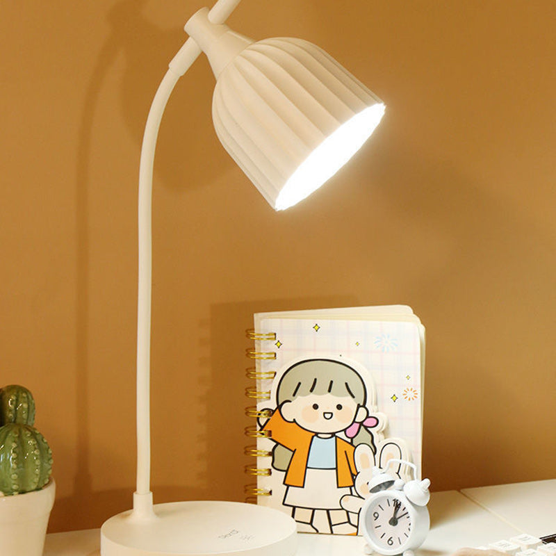 Vivolux | Moderne Minimalistische Runde Gefaltete ABS LED Tischlampe Für Wohnzimmer