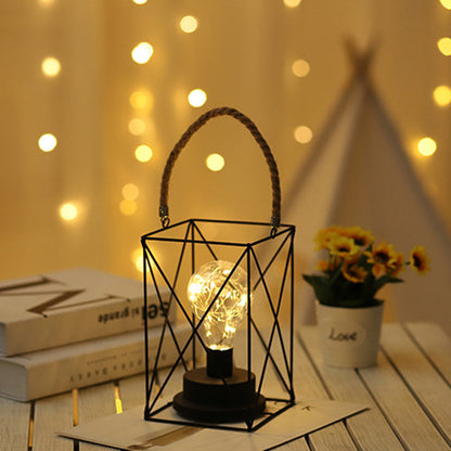 Vivolux | Moderne Minimalistische Vertikale Streifen Quadrat Rund Eisen LED Tischlampe Für Wohnzimmer