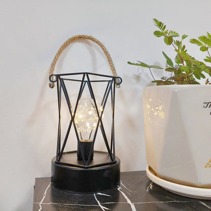 Vivolux | Moderne Minimalistische Vertikale Streifen Quadrat Rund Eisen LED Tischlampe Für Wohnzimmer