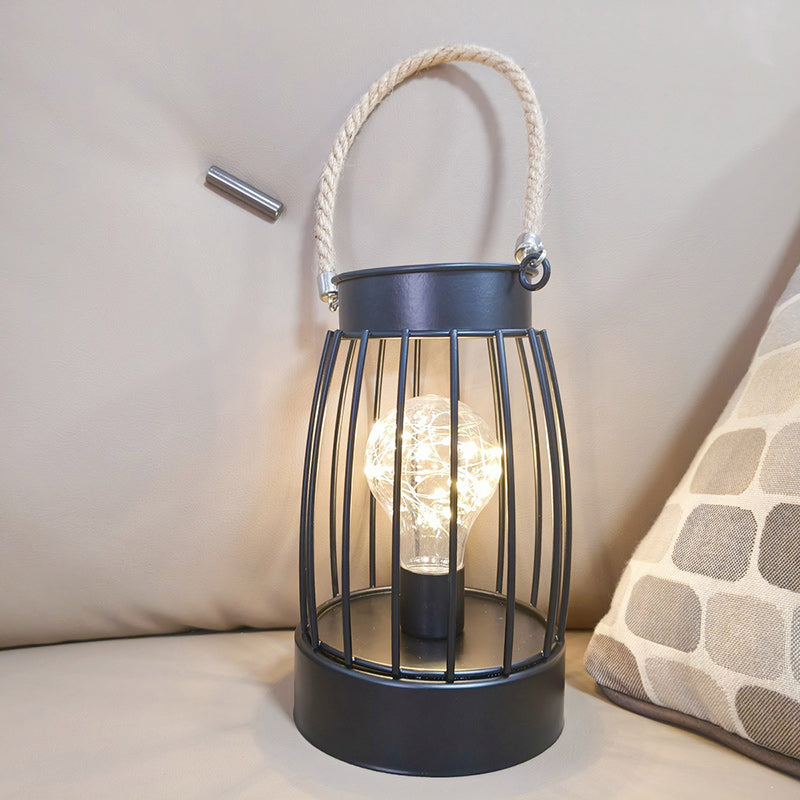 Vivolux | Moderne Minimalistische Vertikale Streifen Quadrat Rund Eisen LED Tischlampe Für Wohnzimmer