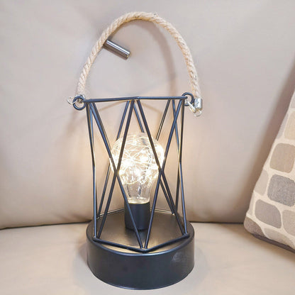 Vivolux | Moderne Minimalistische Vertikale Streifen Quadrat Rund Eisen LED Tischlampe Für Wohnzimmer
