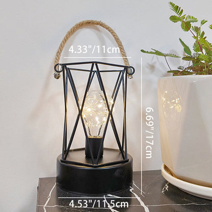 Vivolux | Moderne Minimalistische Vertikale Streifen Quadrat Rund Eisen LED Tischlampe Für Wohnzimmer