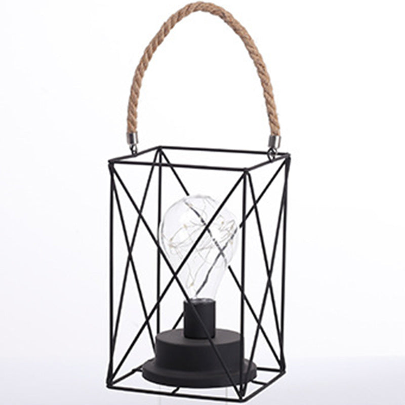 Vivolux | Moderne Minimalistische Vertikale Streifen Quadrat Rund Eisen LED Tischlampe Für Wohnzimmer