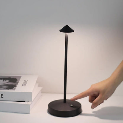 Vivolux | Moderne Einfachheit Triangle Cone Runde Acrylzylinder Eisen LED Tischlampe für das Wohnzimmer