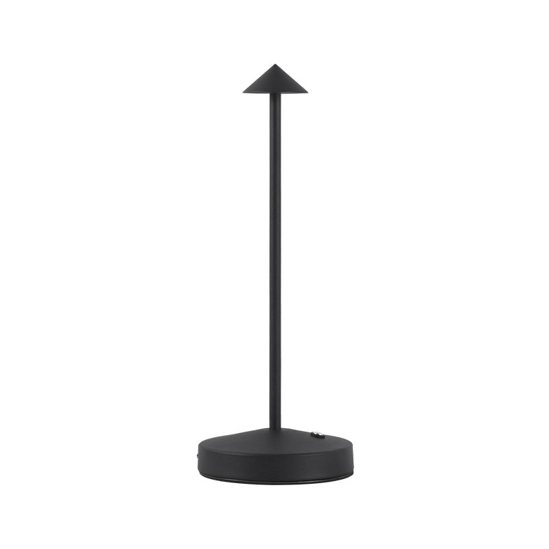 Vivolux | Moderne Einfachheit Triangle Cone Runde Acrylzylinder Eisen LED Tischlampe für das Wohnzimmer
