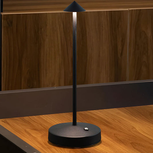 Vivolux | Moderne Einfachheit Triangle Cone Runde Acrylzylinder Eisen LED Tischlampe für das Wohnzimmer