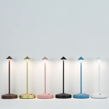 Vivolux | Moderne Einfachheit Triangle Cone Runde Acrylzylinder Eisen LED Tischlampe für das Wohnzimmer