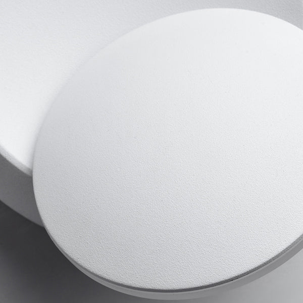 Vivolux | Zeitgenössische nordische Eisenrunde Eclipse drehbare LED Wandleuchte für Nachttisch