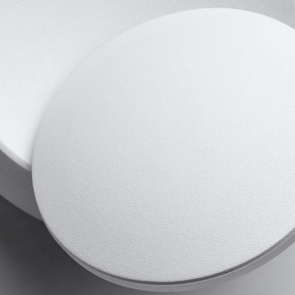 Vivolux | Zeitgenössische nordische Eisenrunde Eclipse drehbare LED Wandleuchte für Nachttisch