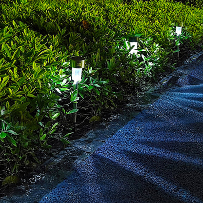 Vivolux | Moderne Einfachheit Solar wasserdichte Edelstahl Zylinder LED Landschaftsbeleuchtung Außenlicht für den Garten