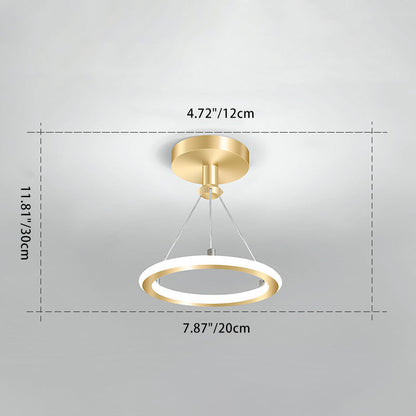 Vivolux | Zeitgenössische Nordische Runde Metall Silica LED Semi-Flush Mount Deckenleuchte für Flur