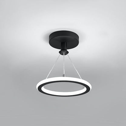 Vivolux | Zeitgenössische Nordische Runde Metall Silica LED Semi-Flush Mount Deckenleuchte für Flur