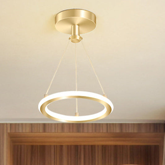 Vivolux | Zeitgenössische Nordische Runde Metall Silica LED Semi-Flush Mount Deckenleuchte für Flur