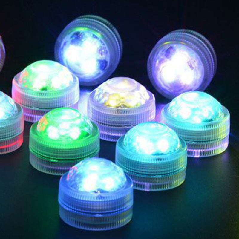 Vivolux | Moderne Einfachheit wasserdichte Batterie PS runde Unterwasser LED Landschaftsbeleuchtung Außenlicht für Außenpatio