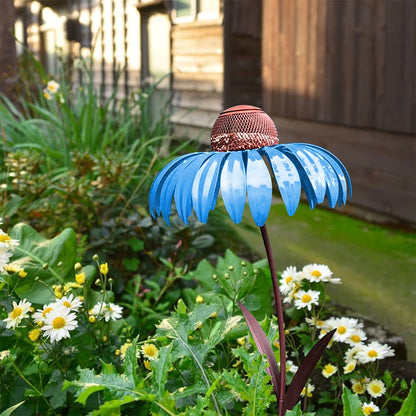 Vivolux | Vogelfutterspender Metall Blumen Garten Ornament