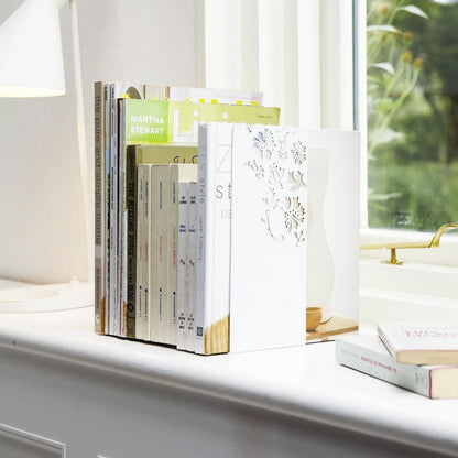 Vivolux | Bücherstützen (Set von 2) - Zwei Größen - Stahl