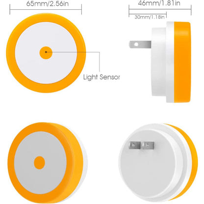 Nachtlichter Stecker in die Wand [4Pack], Nachtlicht mit Lichtsensoren, LED Nachtlicht für das Kinderzimmer, Baby Nachtlicht, Badezimmer Nachtlicht, Treppenlichter, Flurlicht