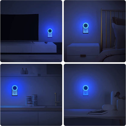 Nachtlichter Stecker in die Wand [4Pack], Nachtlicht mit Lichtsensoren, LED Nachtlicht für das Kinderzimmer, Baby Nachtlicht, Badezimmer Nachtlicht, Treppenlichter, Flurlicht
