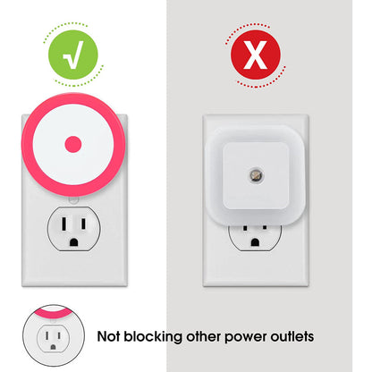 Nachtlichter Stecker in die Wand [4Pack], Nachtlicht mit Lichtsensoren, LED Nachtlicht für das Kinderzimmer, Baby Nachtlicht, Badezimmer Nachtlicht, Treppenlichter, Flurlicht