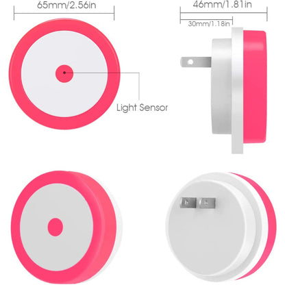 Nachtlichter Stecker in die Wand [4Pack], Nachtlicht mit Lichtsensoren, LED Nachtlicht für das Kinderzimmer, Baby Nachtlicht, Badezimmer Nachtlicht, Treppenlichter, Flurlicht