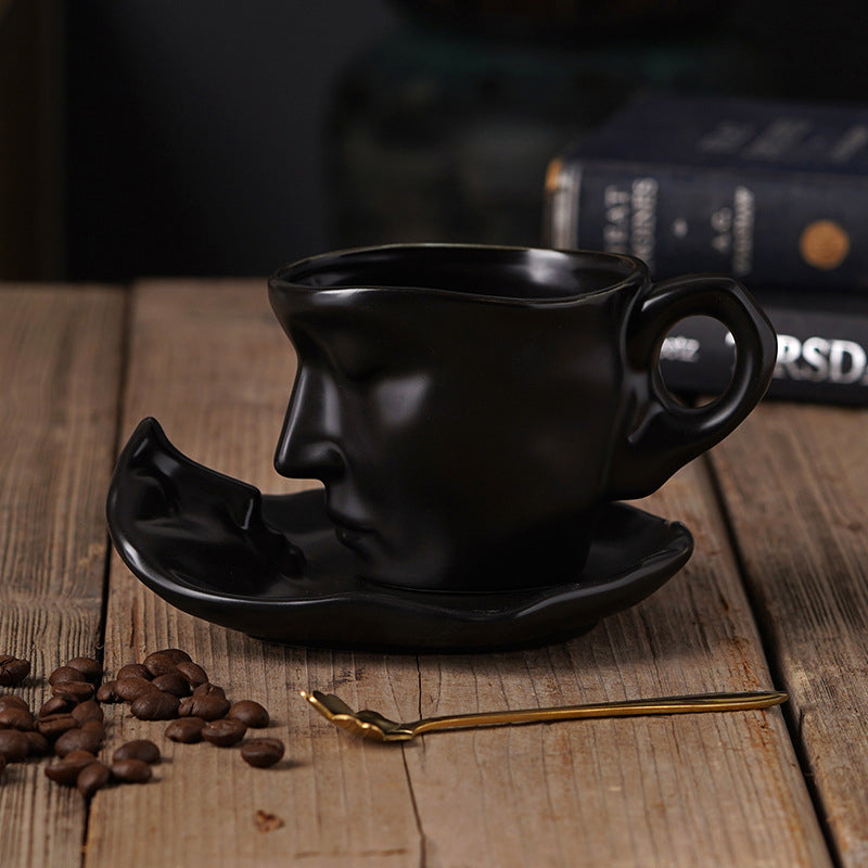 Vivolux | Kyssnades Gesicht keramische Kaffeetasse